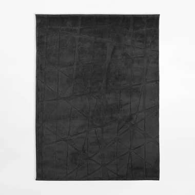 Černý geometrický koberec ACTION 120x160 cm
