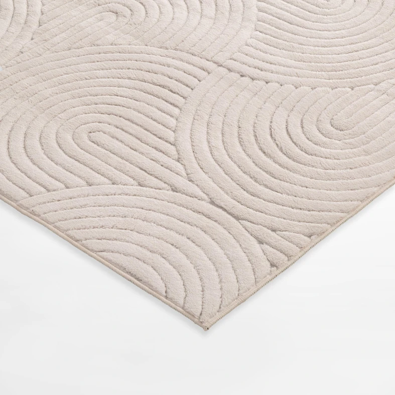 Koberec do obývacího pokoje MODERNO, krémový, 160x230 cm