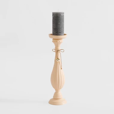 Vintage svícen na jednu svíčku 39 cm