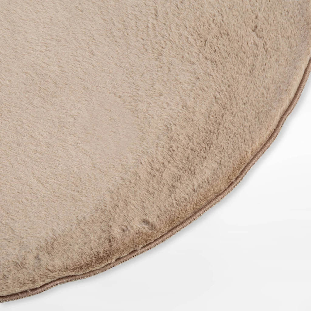 Kulatý koberec RABBIT, taupe, 120 cm