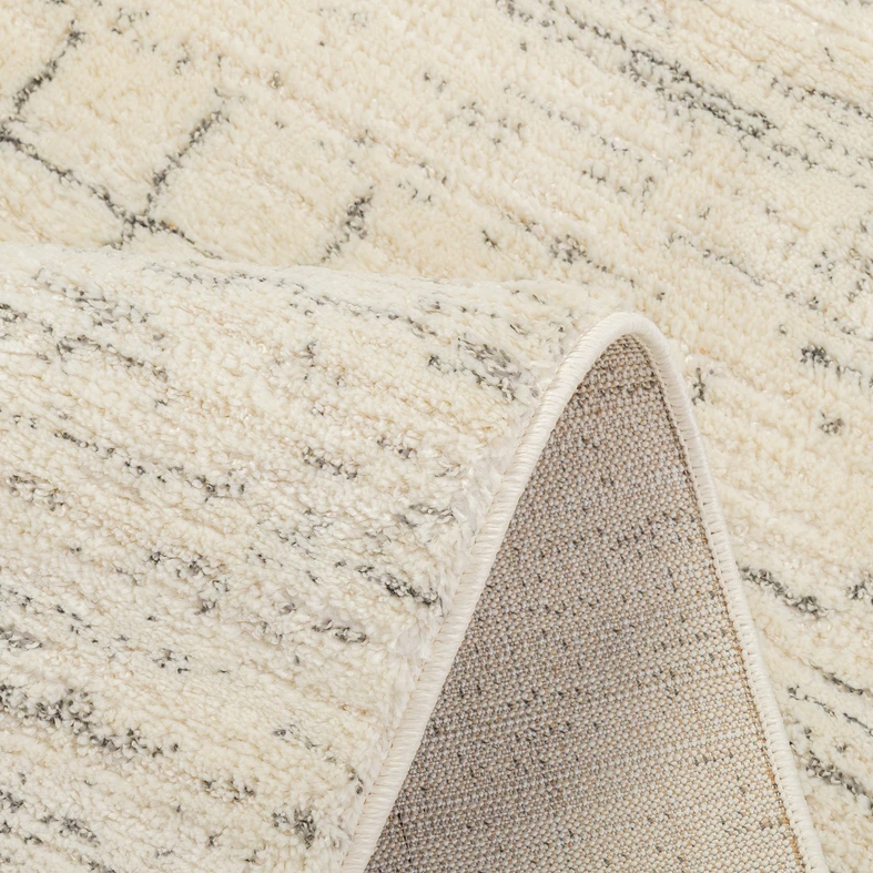 Kostkovaný koberec LISA krémový 160x230 cm