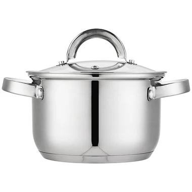 Stříbrný nerezový hrnec GAMMA 1,9 l