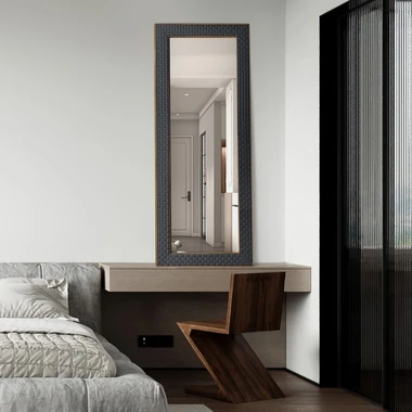 Zrcadlo v černém rámu 56x146 cm