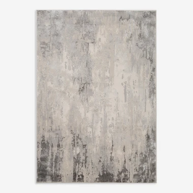 Šedý koberec s odřeným vzorem BRONTE 120x170 cm