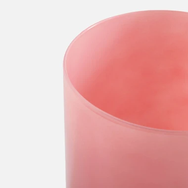 Skleněná váza růžová LUCA 29 cm