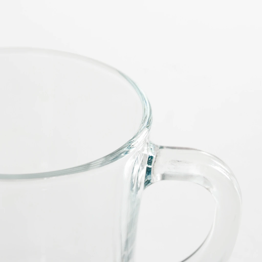 Průhledný hrnek s uchem STANDARD 250 ml