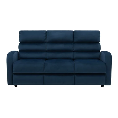 Rozkládací 3místná tmavě modrá pohovka SWELL