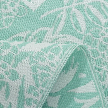 Mátový koberec s listy SUNSET 90x150 cm