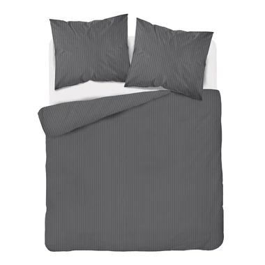 Bavlněné damaškové povlečení PURE 220x200 cm tmavě šedé