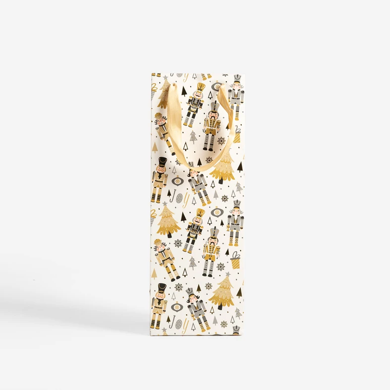 Dárková vánoční taška na láhev MIX