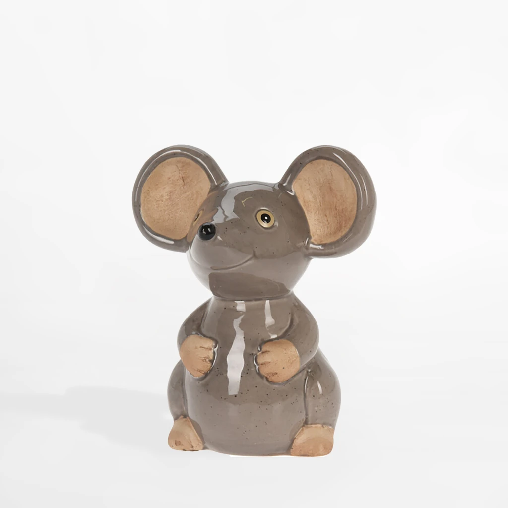 Dekorativní figurka, myš, 15,5 cm, MIX