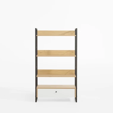 Bílý regál se zásuvkou LINEARDO