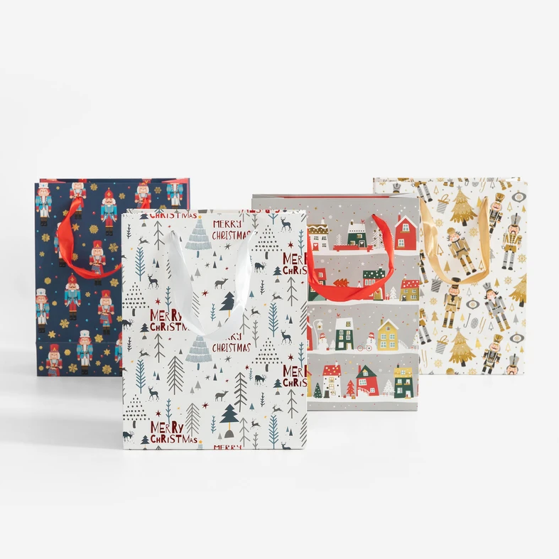 Dárková taška vánoční motiv 23 cm MIX