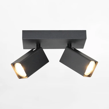 Černé dvoubodové stropní svítidlo ORO ELON