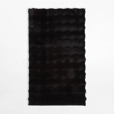 Černý moderní koberec MODESTO 60x100 cm