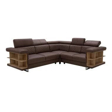 Rohová sedací souprava s policemi ROYS pravá