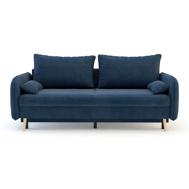 Pohovka tmavomodrá VAMOS, nohy buk