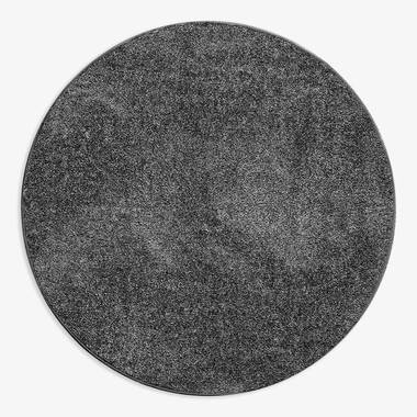 Tmavě šedý kulatý koberec CLEVER 130 cm