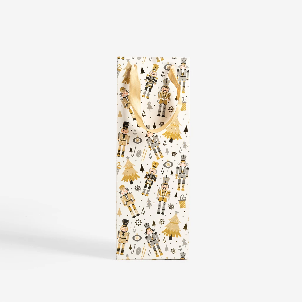 Dárková vánoční taška na láhev MIX