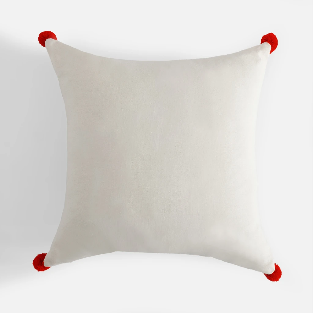 Vánoční povlak na polštář RETRO SRNKA bílý 45x45 cm