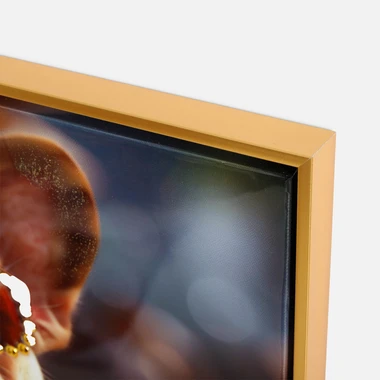 Obraz na plátně, pes s červeným šátkem kolem krku, 52x52 cm