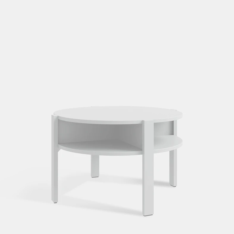 Kulatý konferenční stolek TOBAGO BÍLÝ