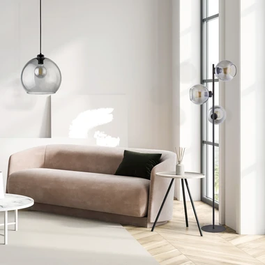 Grafitové závěsné svítidlo CUBUS