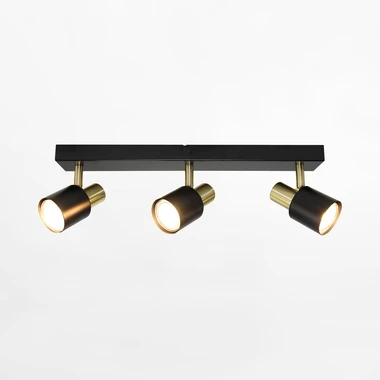 Černo-zlatá tříbodová světelná lišta ORO NARVA