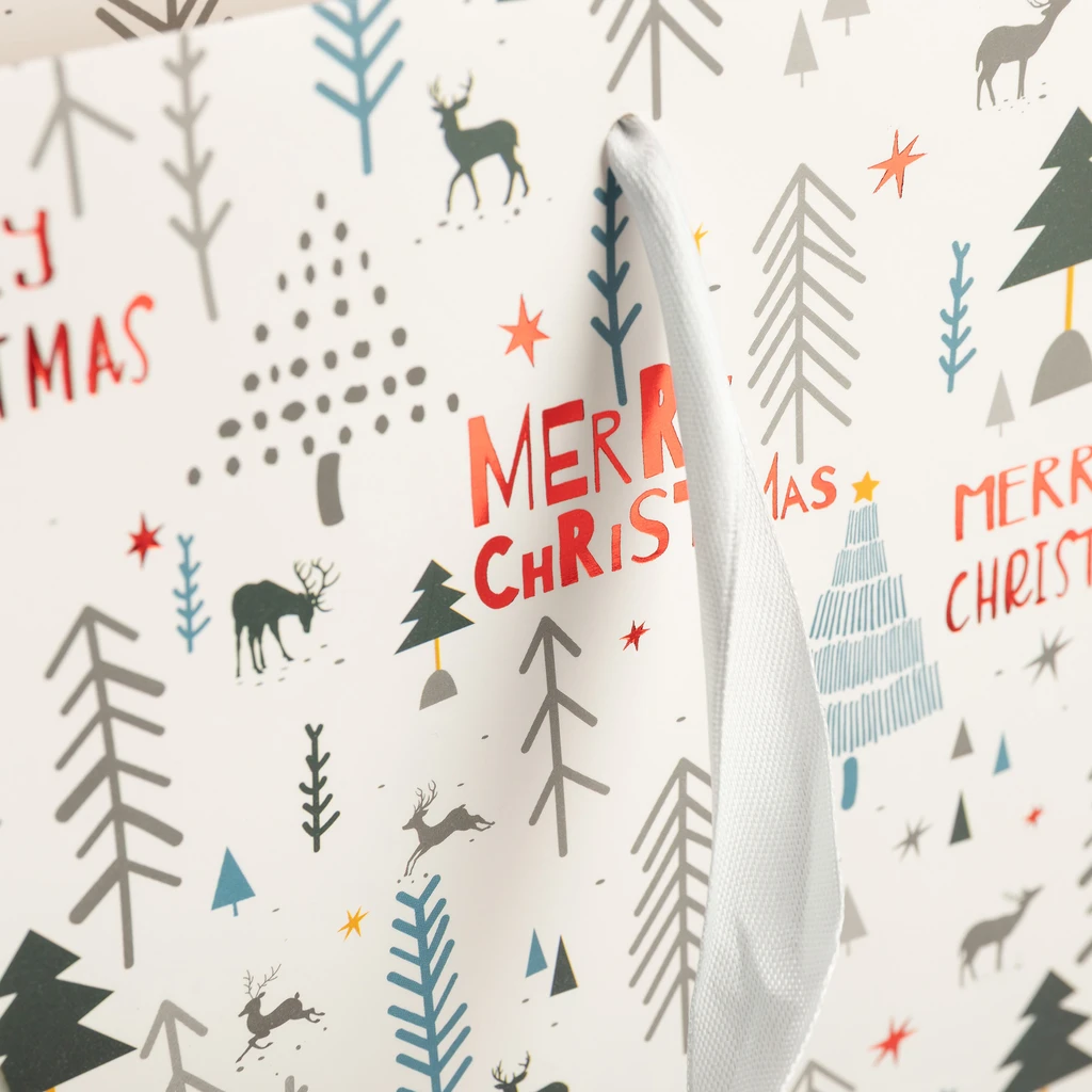 Vánoční dárková taška 34,5 cm MIX