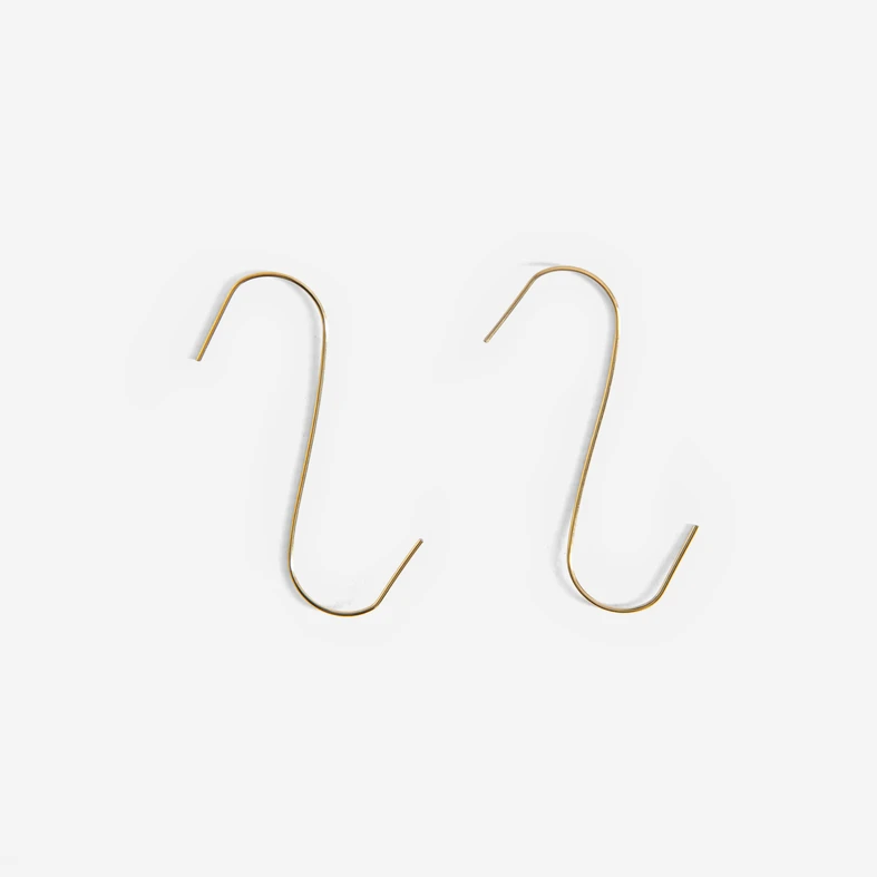 Háčky na vánoční ozdoby zlaté 100 ks