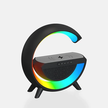 Hrací lampička LED RGB černá SOLO