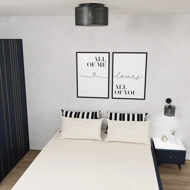 Černé stropní svítidlo LOFT III