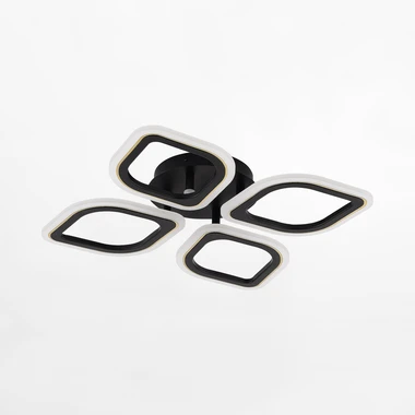 Černo-zlaté LED stropní svítidlo ILLUMIA 30W