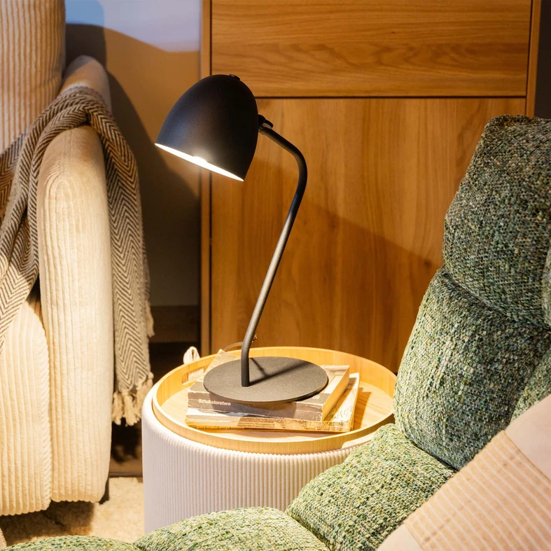 Stolní lampa černá SOHO