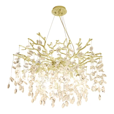 Zlaté závěsné svítidlo CINDY