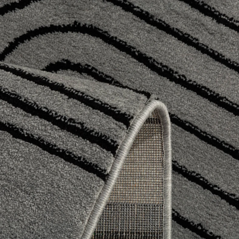 Koberec art déco šedý MILLEY 160x230 cm