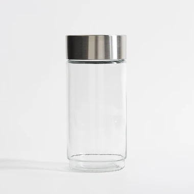 Skleněná dóza s kovovým víkem 1000 ml