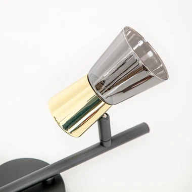 2bodová lišta černo-zlatá CENTO