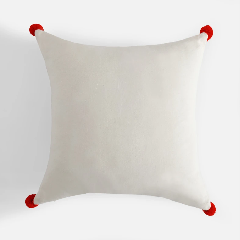 Vánoční povlak na polštář RETRO SRNKA bílý 45x45 cm