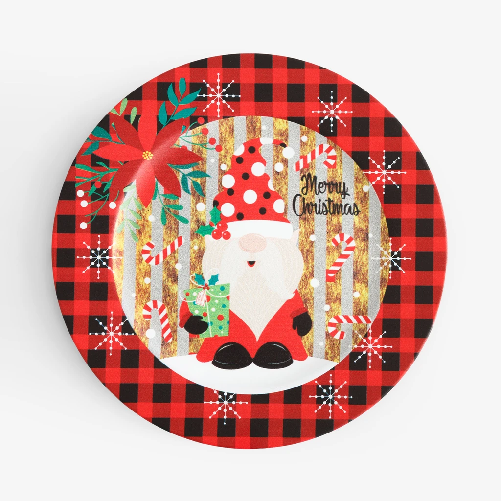 Dekorativní talíř červený 33 cm