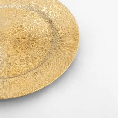 Dekorační zlatý talíř 33 cm