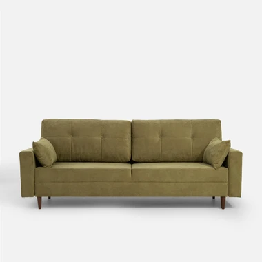 Trojmístná rozkládací pohovka MOSKA olivová