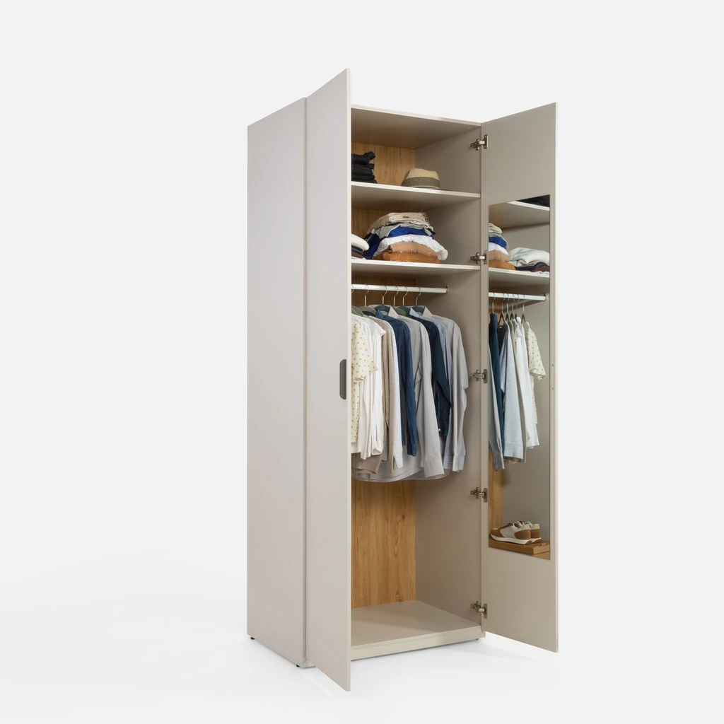 Hluboká šatní skříň s vnitřním zrcadlem MAX MODERN II