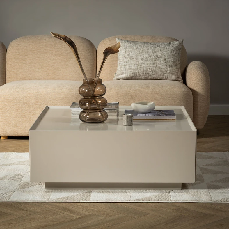 Moderní konferenční stolek se zásuvkami SKY45 kašmír