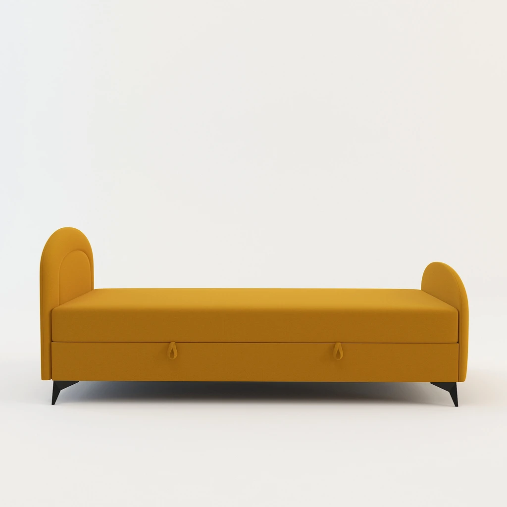 Hořčicová studentská válenda PING 90x200 cm