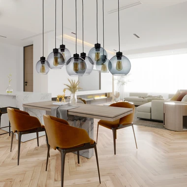 Grafitové závěsné svítidlo CUBUS 8