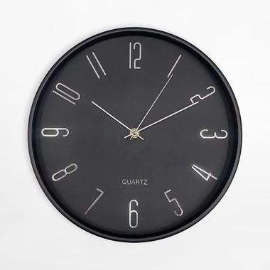 Nástěnné hodiny 30,5 cm černé