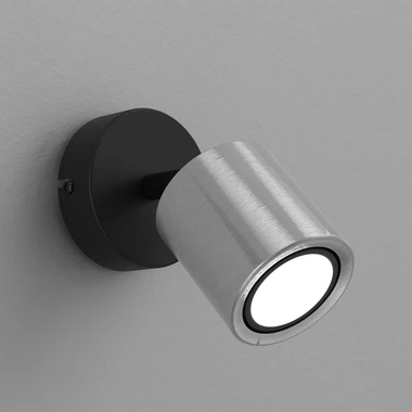 Černo-niklové bodové nástěnné svítidlo DEMIA