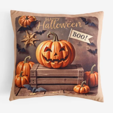 Dekorativní polštář BOO! Happy Halloween 40x40 cm
