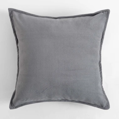 Tmavě šedý povlak na polštář TIMEO 45x45 cm